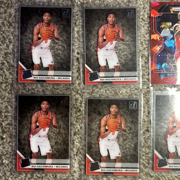 Rui Hachimura Los Angeles Lakers Panini Prizm Clearly Rookie Card #58, #88, #569 - Picture 2 of 6